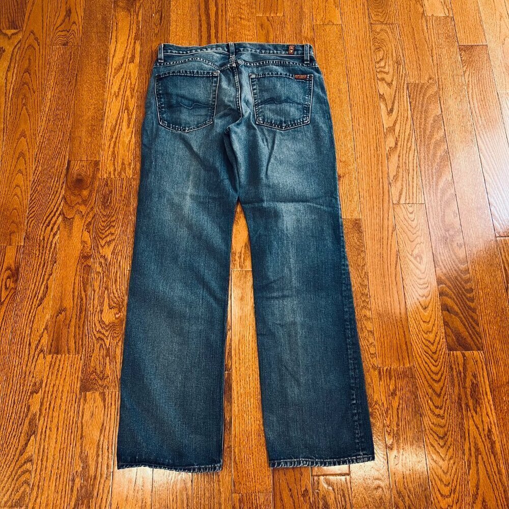 7 For All Mankind Jeans Mens 33 x34 Sevens Austyn Straight Denim - Picture 9 of 16